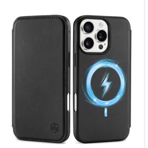 iPhone 16 Pro MAX Genuine LEATHER Protective ‘Slim Fit’ Case-BLACK